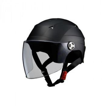 リード工業 SERIO 開閉シールド付きハーフヘルメット 全商品オープニング価格 人気沸騰ブラドン マットブラック RE-40