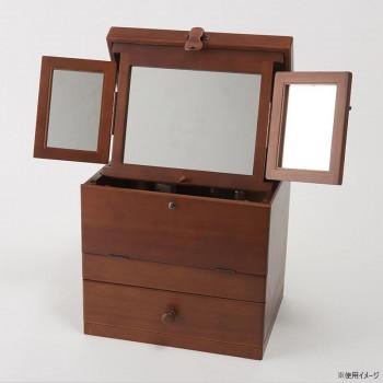 茶谷産業 Made in Japan 日本製 コスメティックボックス 三面鏡 020-108