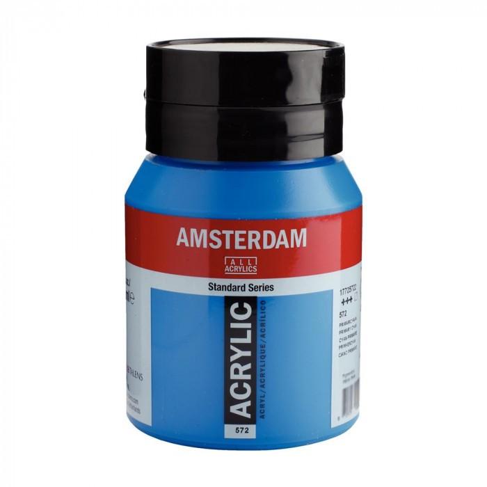 最新最全のAMSTERDAM　アムステルダム　アクリリックカラー500ml　プライマリーシアン572 477810