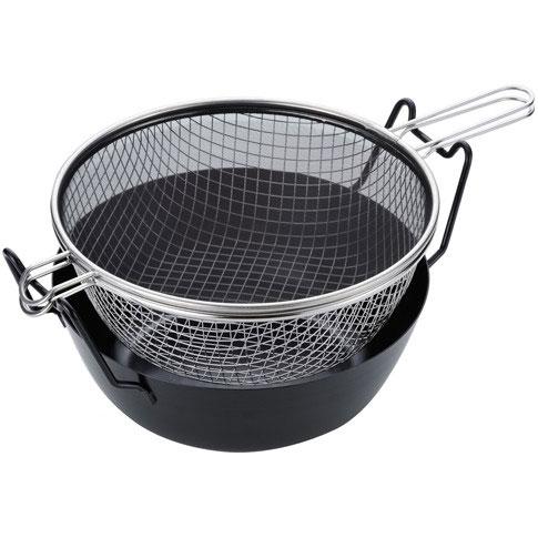 新品 ラパーぜ 鉄揚げ鍋 28cm セット LB-099 la base ラバーゼ 鉄揚げ鍋 28cmセット LB-099 : グラスゴーセカンド