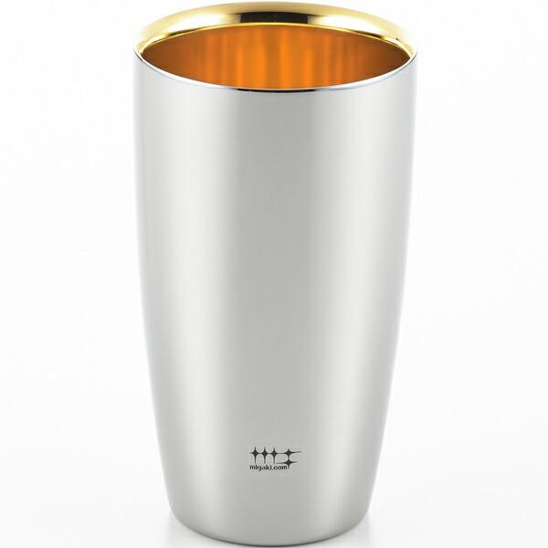 ヨシカワ　磨き屋シンジケート　2重ビアタンブラー　370ml　（内面金メッキ仕上げ）　YJ2717