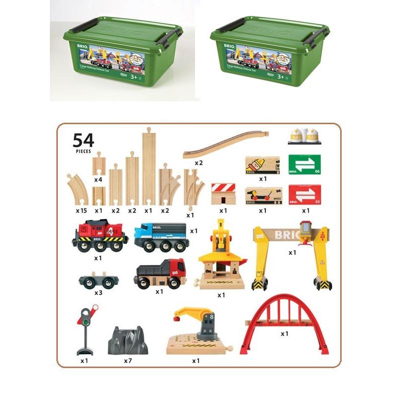 BRIO　ブリオ　レールウェイ　カーゴレールデラックスセット　33097_2