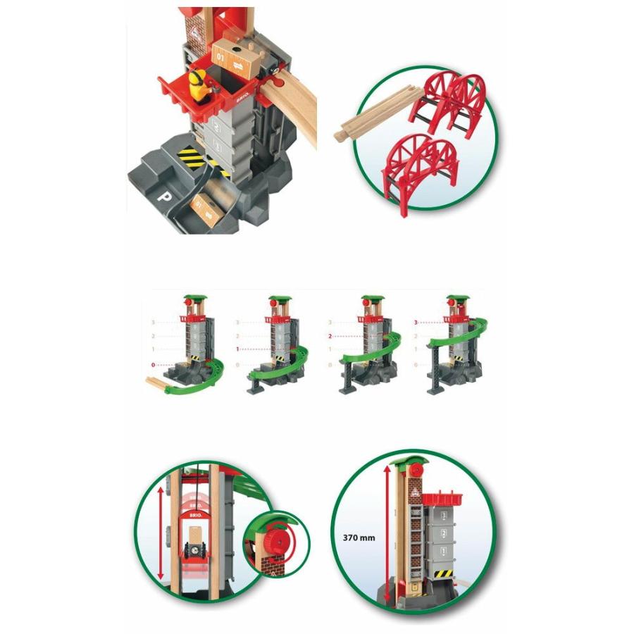 BRIO　ブリオ　レールウェイ　BRIO WORLD　ウェアハウスレールセット　33887_2