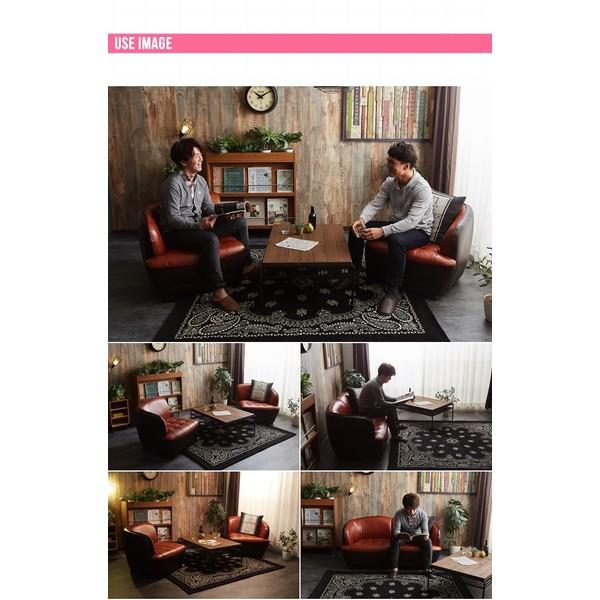 2WAY 2人掛けソファ イーナ 118005-BRブラウン 代引不可 同梱不可