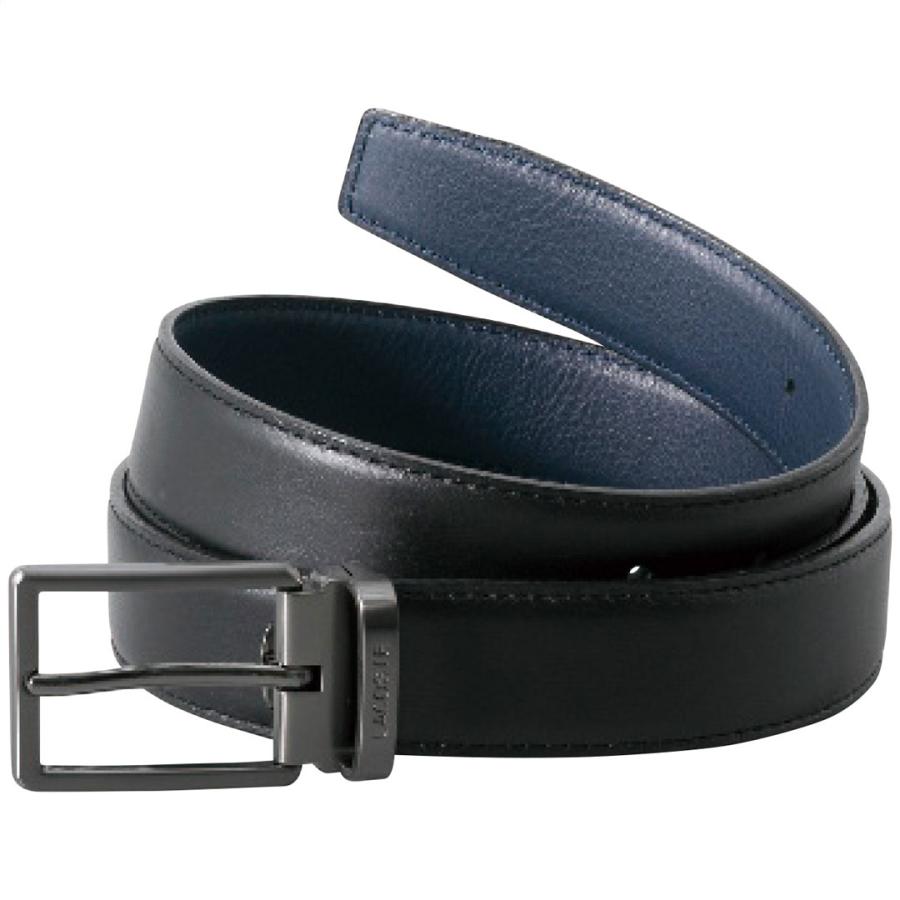 リバーシブルベルト(ピン式・トップ式) ブラック・ネイビー ギフト プレゼント 贈り物 贈呈 ご褒美 ラコステ リバーシブルベルト(ピン式・トップ式) ブラック・ネイビー ギフト