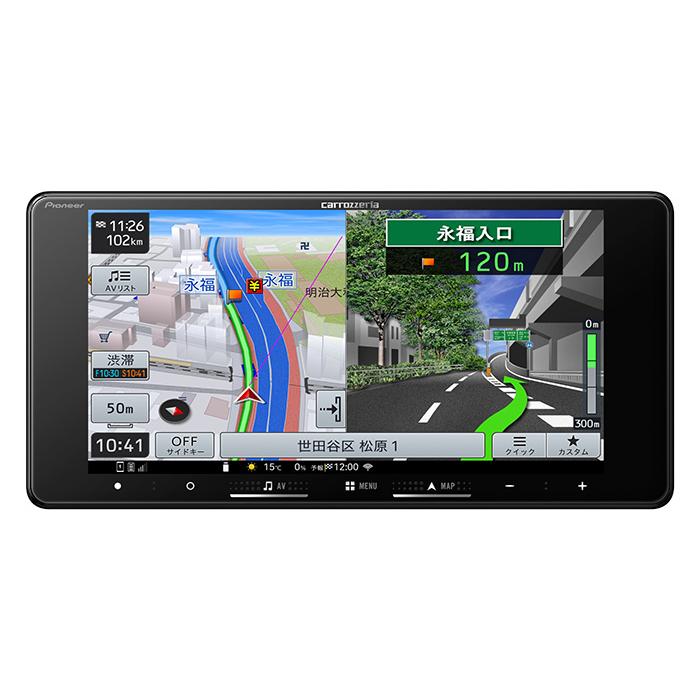 carrozzeria 楽ナビ 7V型HDワイド/Bluetooth/USB CA/AA対応 カーナビ