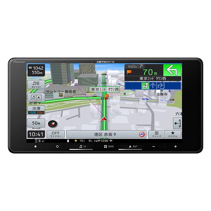 carrozzeria 楽ナビ 7V型ワイト/TV/Bluetooth/USB CA/AA対応 カーナビ