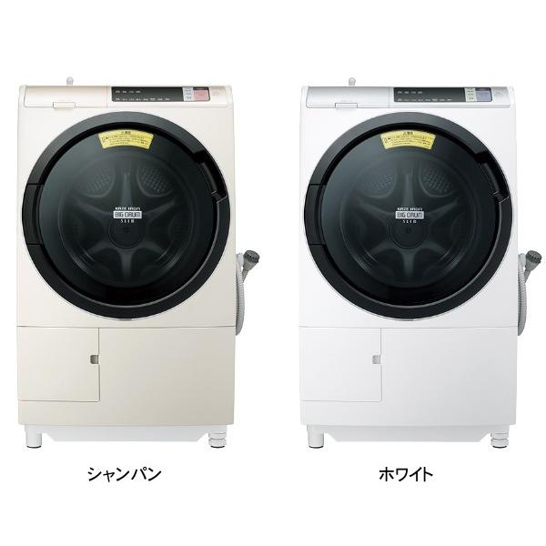 ドラム式洗濯乾燥機 11kg 左 BD-SV110A シャンパン ホワイト 代引不可 設置費込