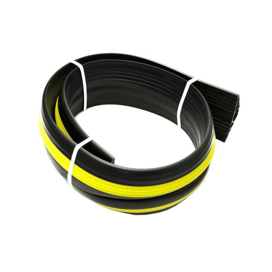 大研化成工業 ケーブルプロテクター 黒(黄色ライン入り) 50Φ×3m（同梱・） 3Ir44dmfkL - ideasqueayudan.com