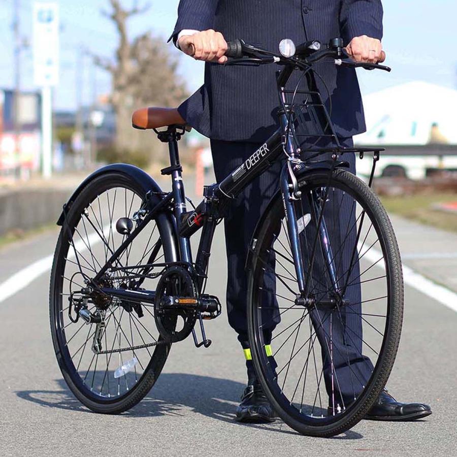 自転車 折りたたみ自転車 シティクロスバイク 27インチ シマノ 6段ギア