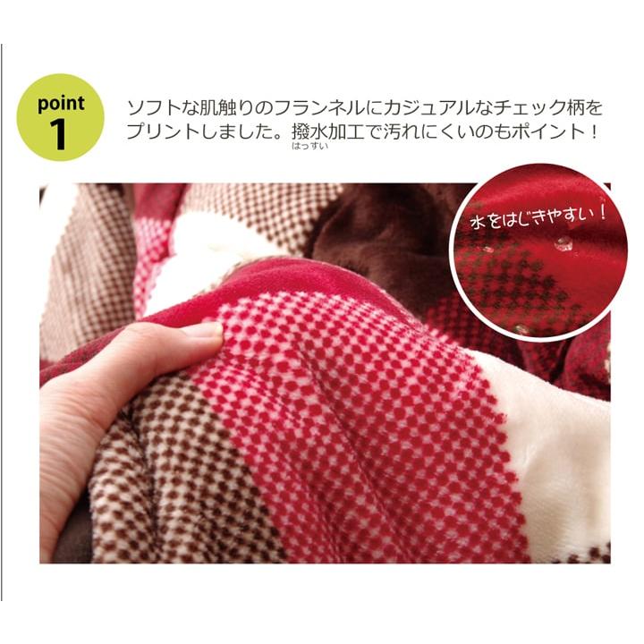 洗える 省スペースこたつ薄掛け布団単品 『ジャーナル省S』 約180×180cm 洗える省スペースこたつ掛け布団の画像