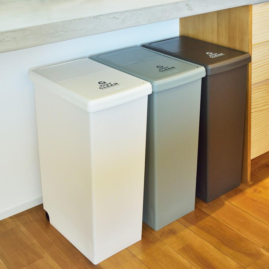 ゴミ箱 ごみ箱 おしゃれ 分別 スリム ふた付き キッチン リビング スライドペール 30L ダストボックス VOL.620 LFS-762 ...