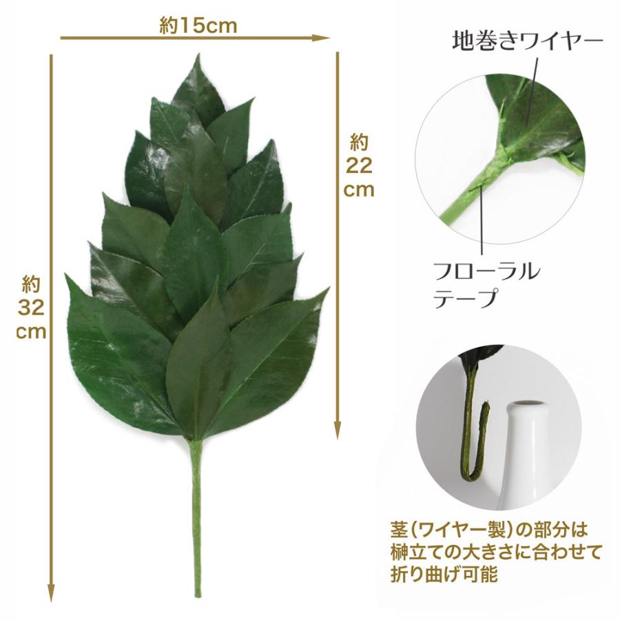 プリザーブド 榊 プレミアム Mサイズ（一対） 椿葉を実用新案取得製法加工　長持ちし水やり不要｜roomdesign｜05