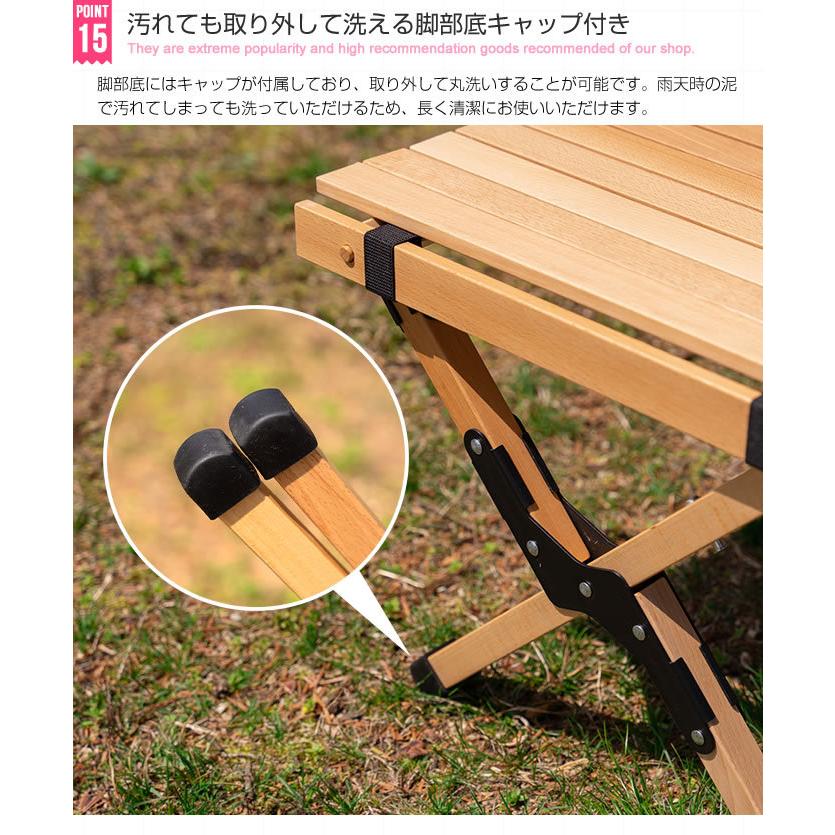 キャンプテーブル 単品 天然木 折り畳み 幅62 おしゃれ カントリー DO