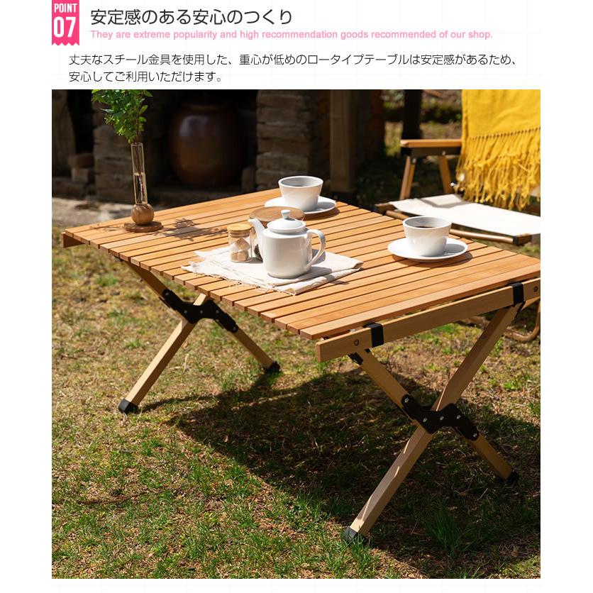 キャンプテーブル 単品 天然木 折り畳み 幅62 おしゃれ カントリー DO