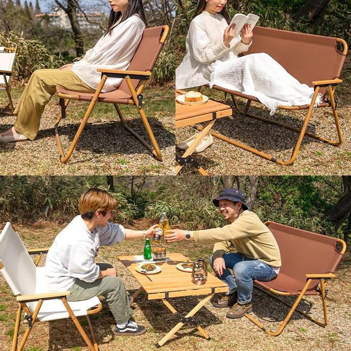 ガーデンベンチ 折り畳み おしゃれ アウトドア ベンチ 2人掛け ガーデンベンチ 折り畳み おしゃれ アウトドア ベンチ 2人掛け