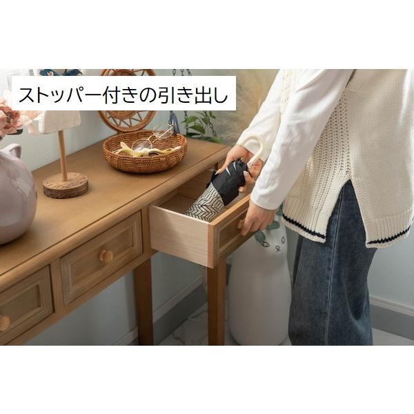 コンソール テーブル デスク 飾り台 おしゃれ 北欧 幅100 ブラウン ホワイト 引き出し3杯 クラシック シャビーシック フレンチ カントリー アンティーク |  | 12