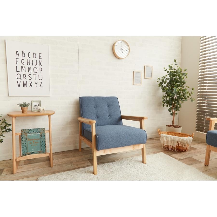 ソファー ソファ チェア 1人掛け 1P おしゃれ 北欧 ビンテージ 座面高