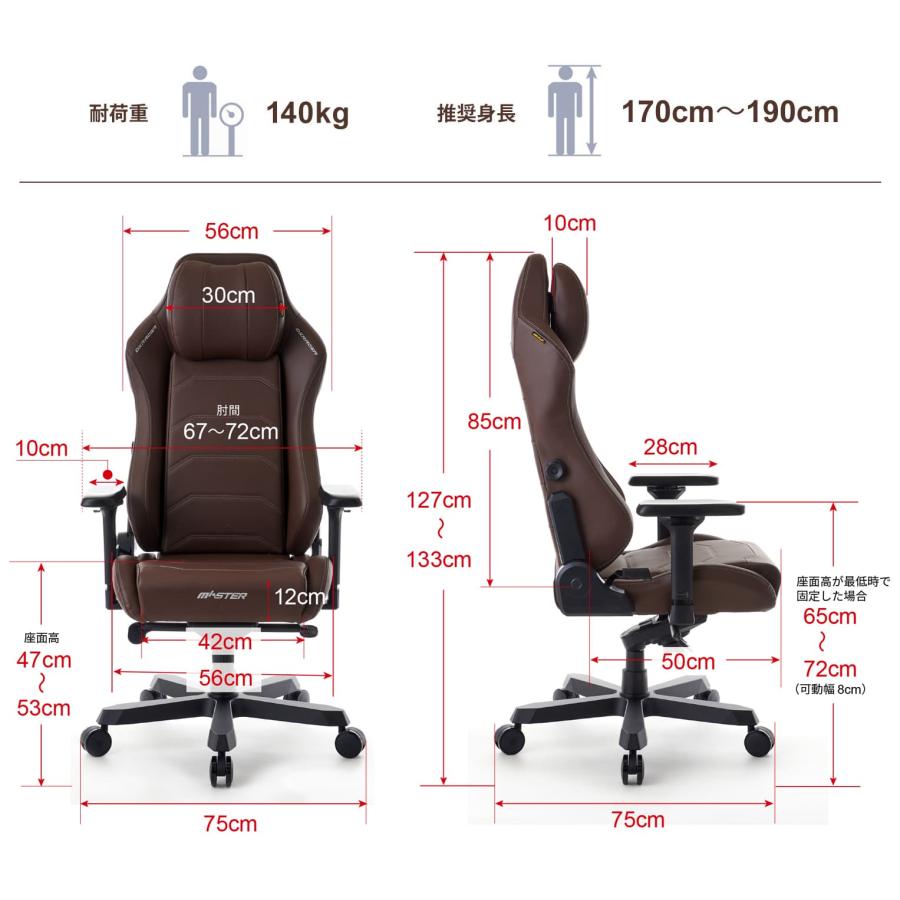 ゲーミングチェア ワークチェア eスポーツ 5年保証 耐荷重140 DXRacer 