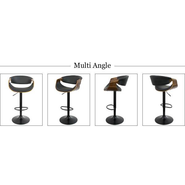 【新品未使用】宮武製作所★バーチェア★KNC-J1996★ブラウン★CALMO★ Amazon｜宮武製作所 バーチェア CALMO 幅53×奥行き51.5×高さ88~109cm