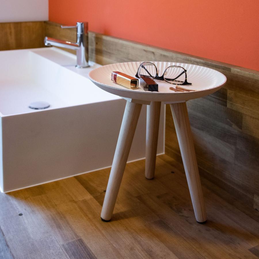 サイドテーブル トレーテーブル 円形 丸型 木製｜roomessence｜17