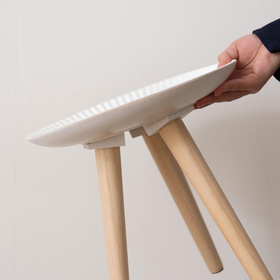 サイドテーブル トレーテーブル 円形 丸型 木製｜roomessence｜18