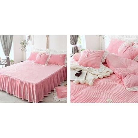 好評につき延長 姫系 ピンク ふわふわ ベッド カバーセット 正規店仕入れの Nhpspanvel Com