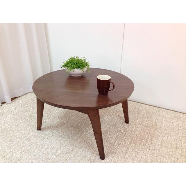 こたつテーブル モダン円形70 丸形 直径70 ヒーター付き