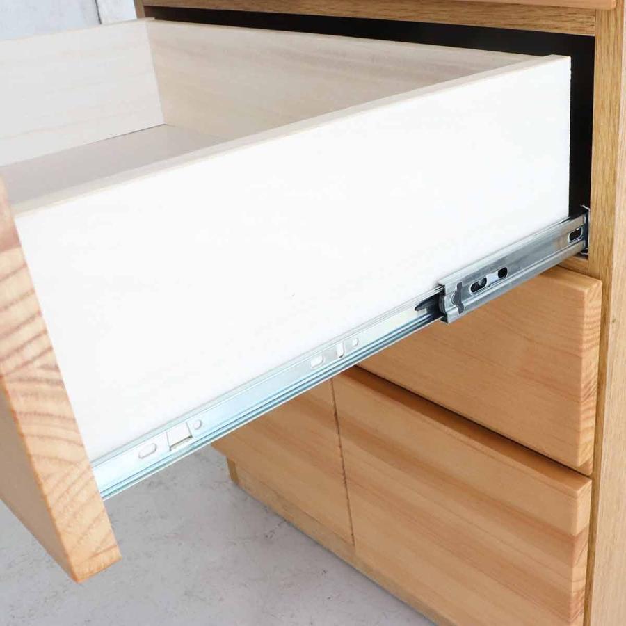 4段チェスト 幅60cm 引出しタンス 2台セット ブラウン色/全2色
