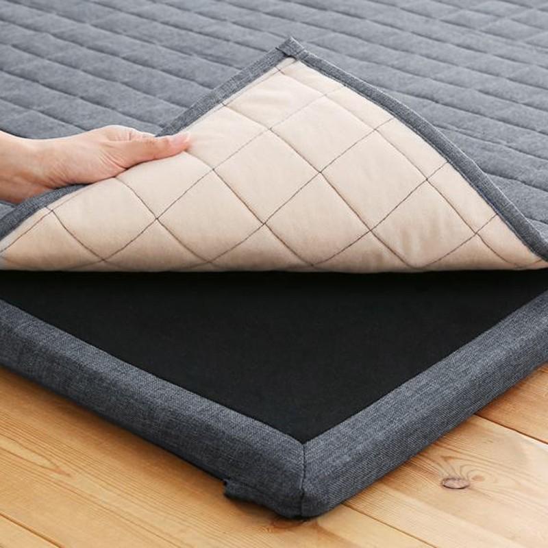 洗える ラグソファ COOK オプション-ラグマットセット ネイビー色 S