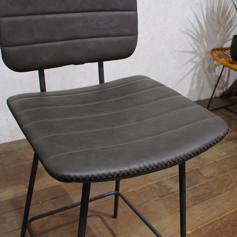 カウンターチェア 4脚セット ハイチェア ブラック色シート 全3色 幅43.5×奥行50.5×高さ95cm 座面高 65.5cm CYK11-BC_7