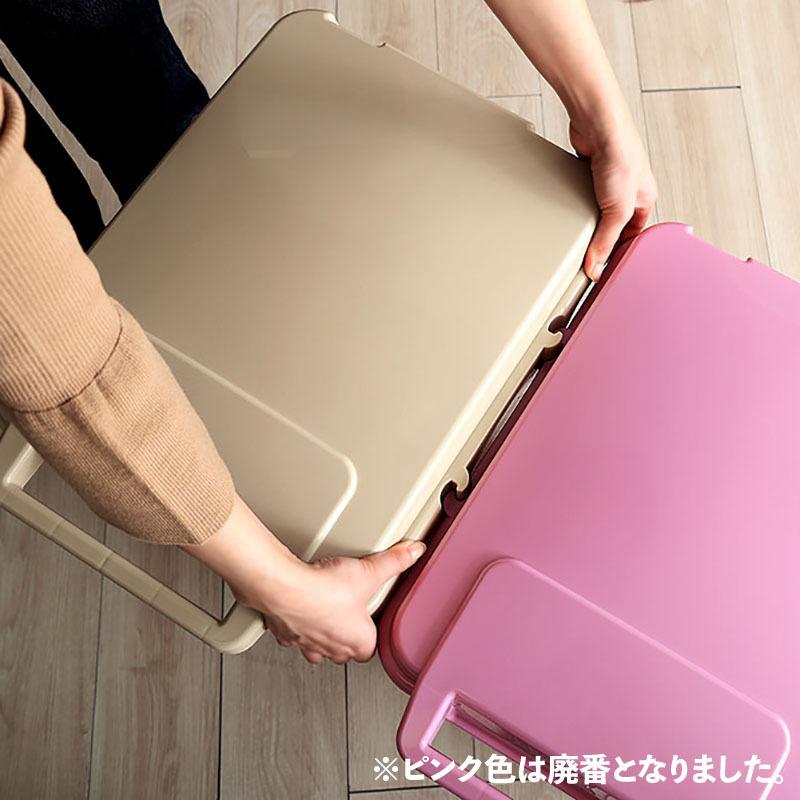 ゴミ箱 ダストボックス ごみ箱 2台セット ベージュ/全5色 45リットル 幅34cm 日本製 連結OK ナチュラル 店舗用 フタ付 ECON-DB |  | 14