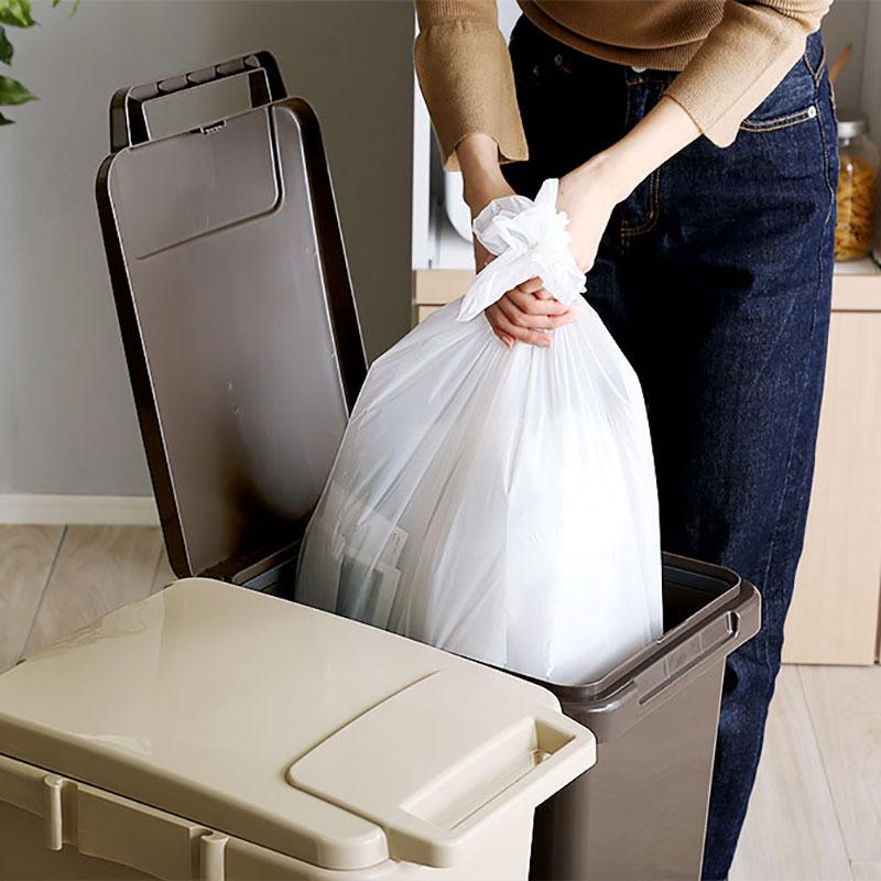 ゴミ箱 ダストボックス ごみ箱 1台単品 ブラウン/全5色 45リットル 幅34cm 日本製 連結OK スリム 店舗用 フタ付 おしゃれ ECON-DB |  | 11