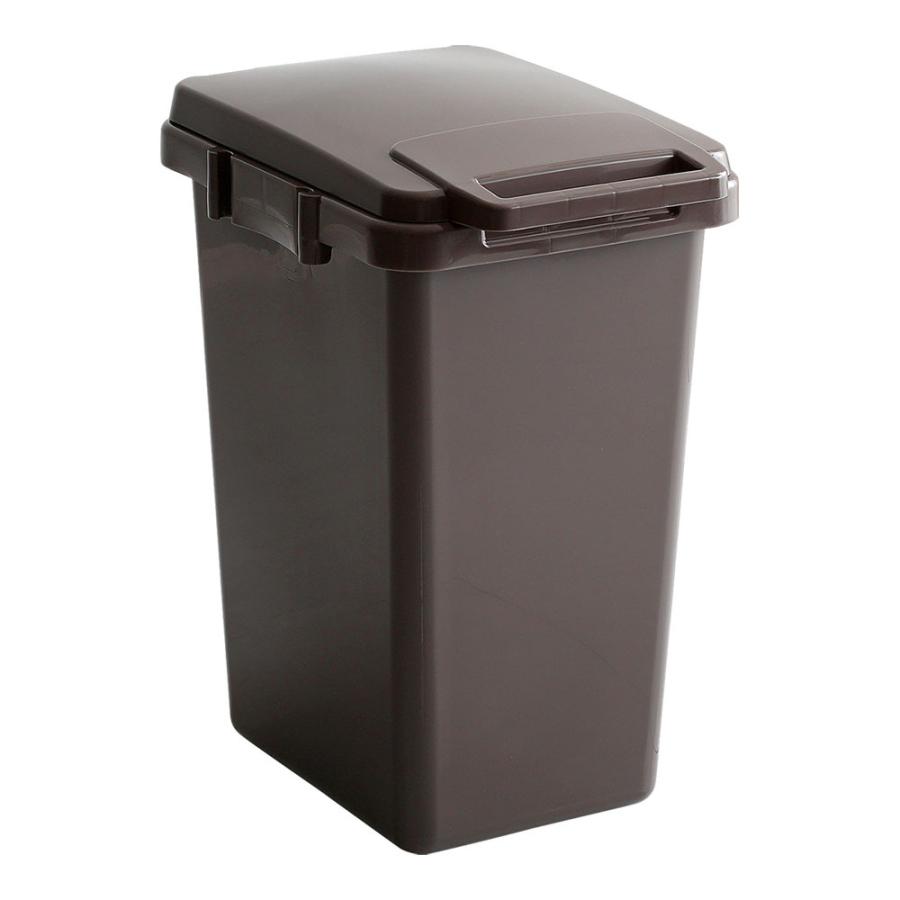 ゴミ箱 ダストボックス ごみ箱 2台セット ブラウン/全5色 45リットル 幅34cm 日本製 連結OK スリム 店舗用 フタ付 ECON-DB |  | 01