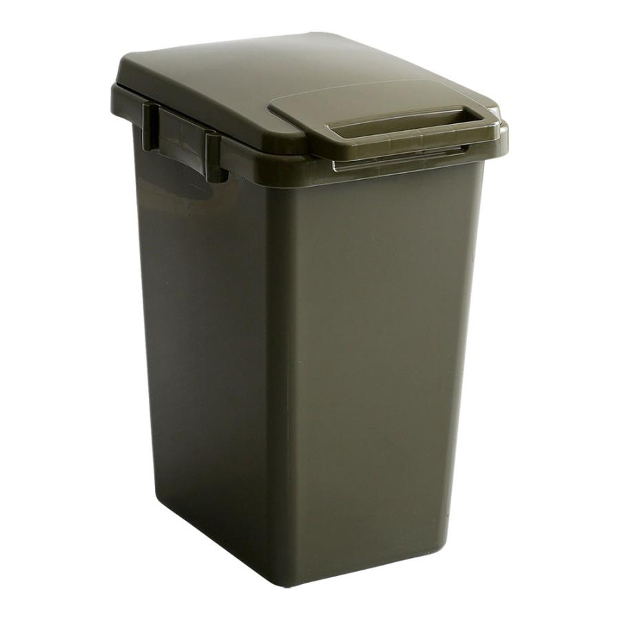 ゴミ箱 ダストボックス ごみ箱 2台セット カーキ/全5色 45リットル 幅34cm 日本製 連結OK スリム 店舗用 フタ付 シンプル ECON-DB |  | 01