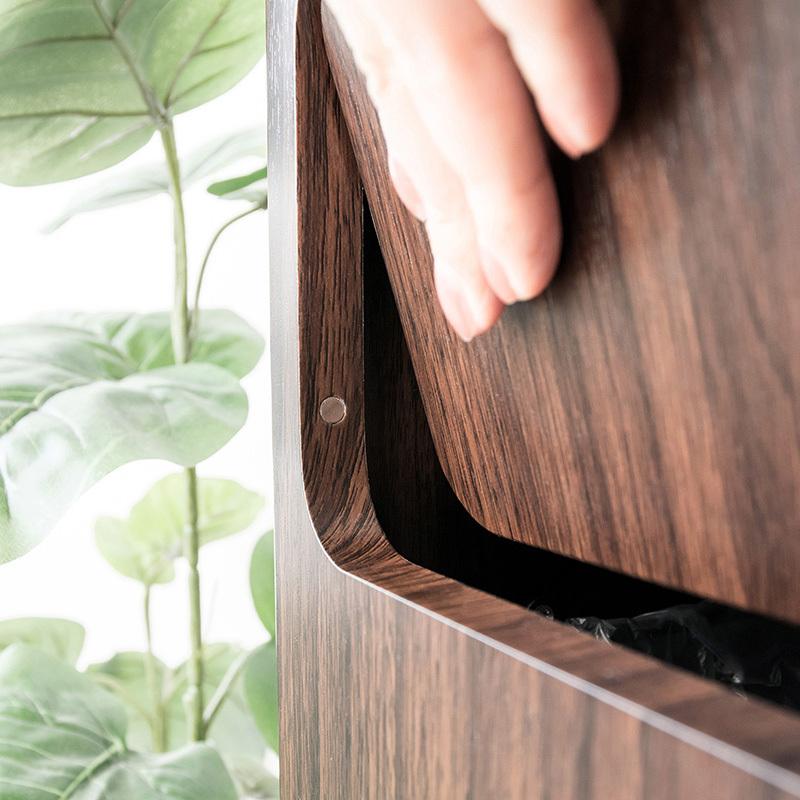 ダストボックス プッシュ扉 1台単品 ブラウン/全3色 45L×2か所 幅50×奥行き30×高さ80cm 分別 ゴミ箱 大容量 ウッド 木目 EPO-C-DB |  | 11