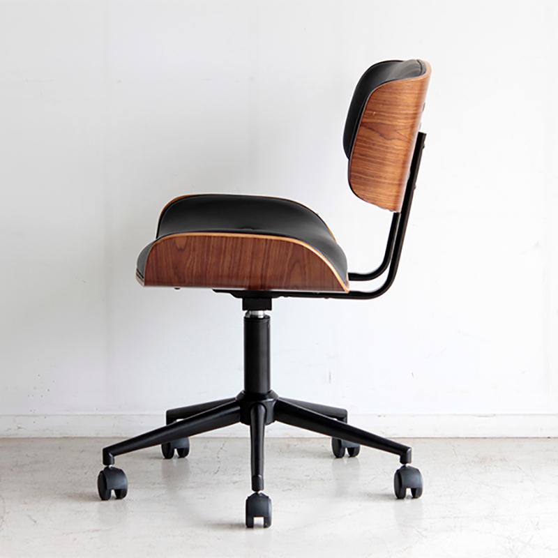 ワークチェア オフィスチェア 4脚セット ブラック色/全2色 合成皮革 積層合板 スチール脚 昇降 回転 GLM-WC |  | 01