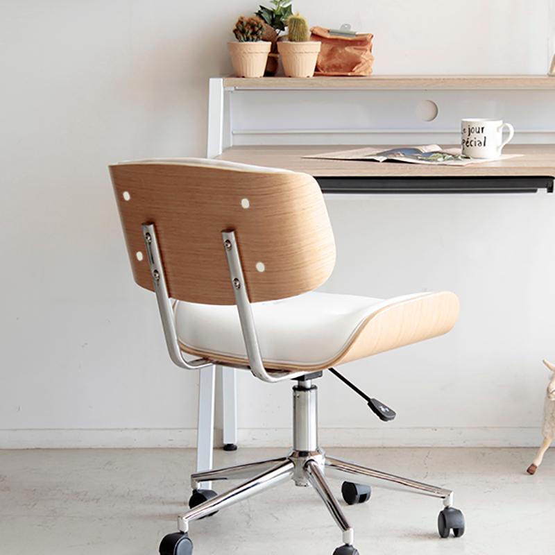 ワークチェア オフィスチェア 2脚セット ホワイト色/全2色 合成皮革 積層合板 スチール脚 昇降 回転 幅58.5cm GLM-WC |  | 12