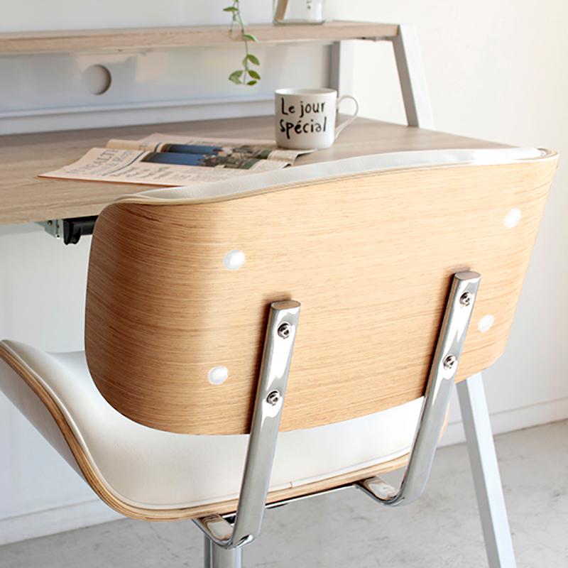 ワークチェア オフィスチェア 2脚セット ホワイト色/全2色 合成皮革 積層合板 スチール脚 昇降 回転 幅58.5cm GLM-WC |  | 14