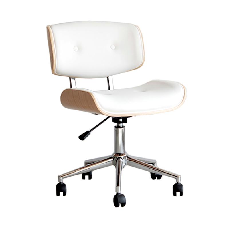 ワークチェア オフィスチェア 2脚セット ホワイト色/全2色 合成皮革 積層合板 スチール脚 昇降 回転 幅58.5cm GLM-WC |  | 15
