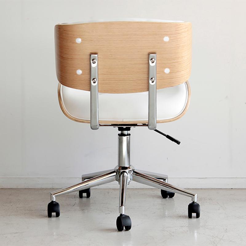 ワークチェア オフィスチェア 2脚セット ホワイト色/全2色 合成皮革 積層合板 スチール脚 昇降 回転 幅58.5cm GLM-WC |  | 02