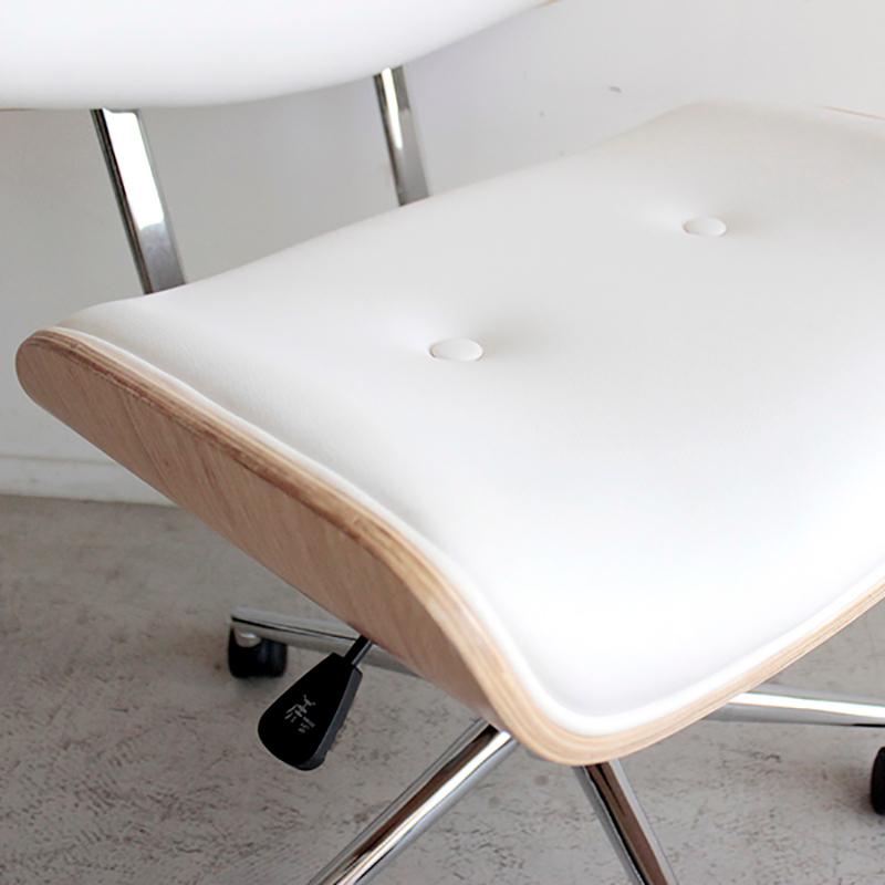 ワークチェア オフィスチェア 2脚セット ホワイト色/全2色 合成皮革 積層合板 スチール脚 昇降 回転 幅58.5cm GLM-WC |  | 05