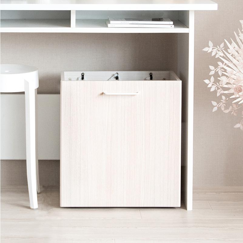 ダストボックス 1台単品 ホワイト/全3色 分別 幅50cm ごみ箱 ゴミ箱 ごみばこ スリム 店舗用 ウッド 木目 おしゃれ GMM-DB |  | 05