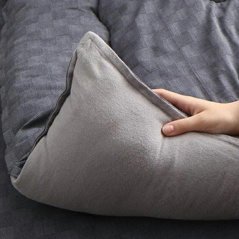 こたつ布団 正方形 こたつ掛け布団単品 幅205 奥行205 cm インド綿コットン100％チャコールグレー色 ※布団のみ GMT_8