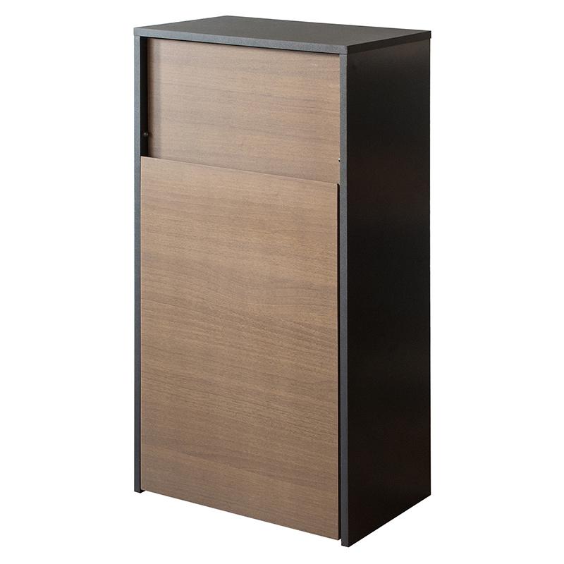 ダストボックス ごみ箱 2台セット ブラウンおしゃれ 木目 45L プッシュ扉 幅45cm ゴミ箱 スリム 店舗用 家具調 HLS-DB |  | 03