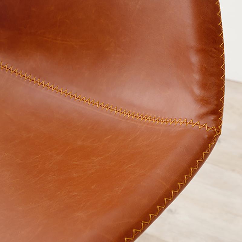 カウンターチェア 4脚セット 四角タイプ レザー張りシート ブラウン/ 全4色 昇降 回転 高さ84-105cm ハイチェア LC-24-BC_3