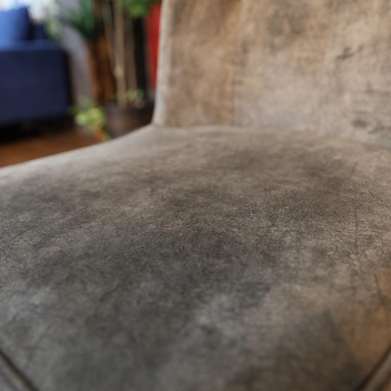 回転式ダイニングチェア 単品1脚 グレー色/全2色 ポリエステル布張り