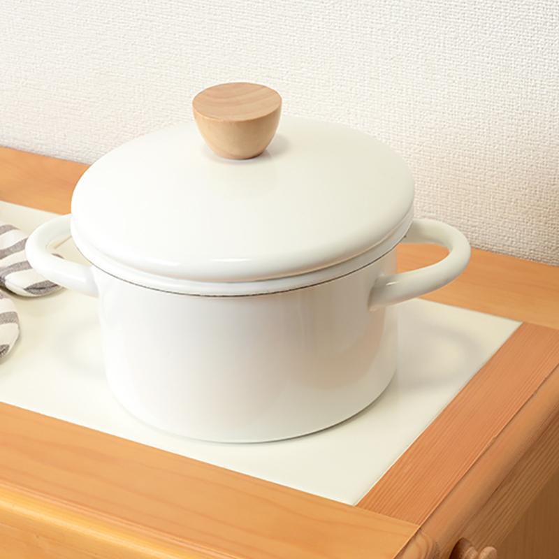 ダストボックス付きキッチンカウンター 幅47cm 2台セット ホワイト色 天板タイル 15L×2分別 フラップ扉 木製 MUD-1-DB |  | 11