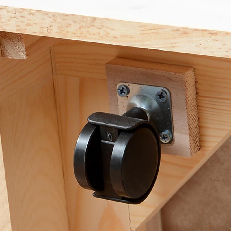 ダストボックス付きキッチンカウンター 幅87cm 2台セット ナチュラル色 天板タイル 25L×3分別 フラップ扉 木製 MUD-3-DB |  | 08