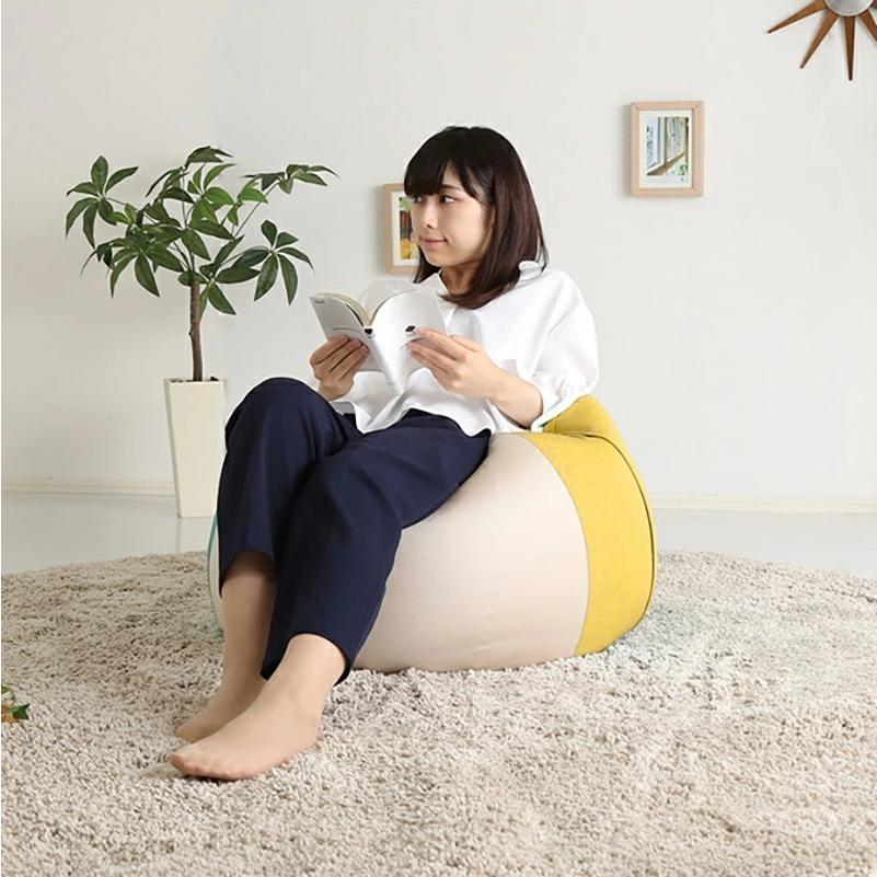 ビーズクッション PICO 3個セット Mサイズ/全3サイズ×7色 カバーが洗える ヘタリにくい新素材 座椅子 フロアクッション フロアスツール_7